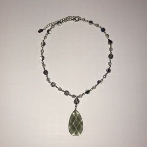 Cookie Lee Faceted Glass Necklace